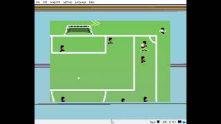 Improved Commodore 64 "Footy" game with sampled commentary... Technical test 2