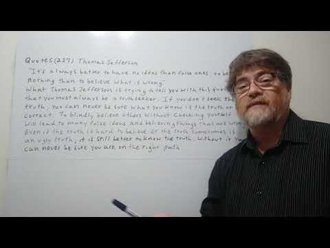 Tutor Nick P Quotes (237) Thomas Jefferson - It's Always Better to Have No Ideas than ...