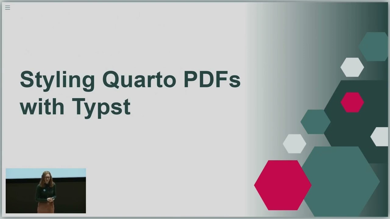 Nicola Rennie: Styling Quarto PDFs with Typst