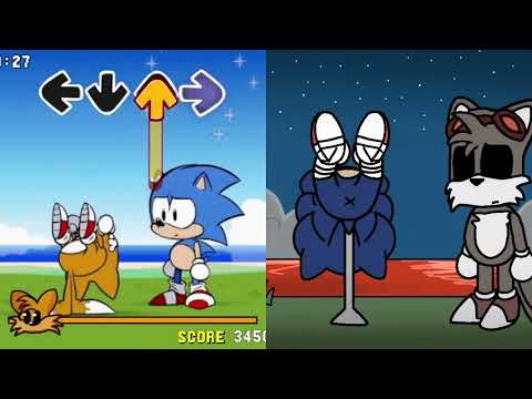 Spinning My Tails FNF VS Sonic.exe Spinning FNF | COMPARING TWO Animations of Friday Night Funkin