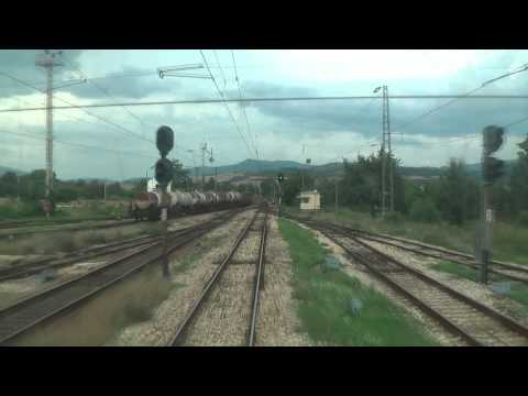 Train cab ride Bulgaria: Sofia - Karlovo [Time-lapse movie]