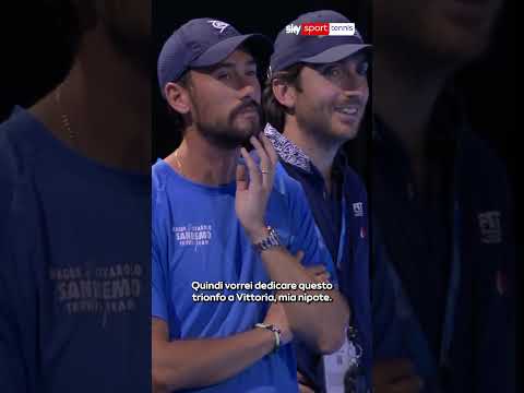 Musetti dedica il successo a Lione a sua nipote Vittoria, che gli ha regalato questa collana 🩷