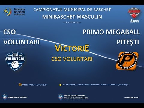 Victorie CSO Voluntari in CSO Voluntari - Primo Megaball Pitesti (07.12.2018 HD Version)