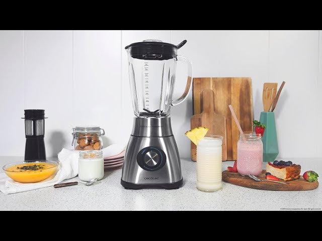 Licuadora Cecotec Power Black Titanium 1800W 6 lames Titanium Jarra Verre 1,8L video