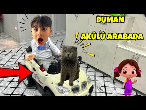 POYRAZ BEYAZ AKÜLÜ ARABASIYLA DUMANI GEZDİRİYOR !