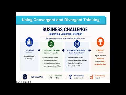NEW VIDEO: Using Convergent & Divergent Thinking for More Effective Decisions