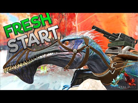 STARTING OUT ON CRYSTAL ISLES - ARK Official PVP