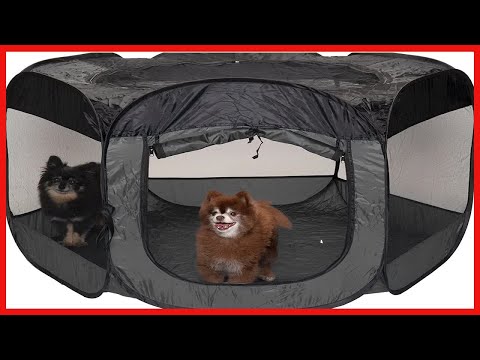 Furhaven Indoor-Outdoor Pop Up Exercise Playpen Pet Tent Playground