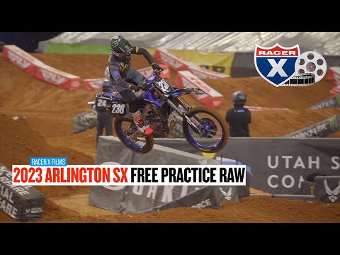 2023 Arlington Supercross Free Practice RAW | Racer X Films