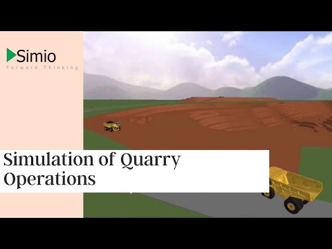 Simio Tutorial | Quarry Truck-Shovel Operations | Mining model