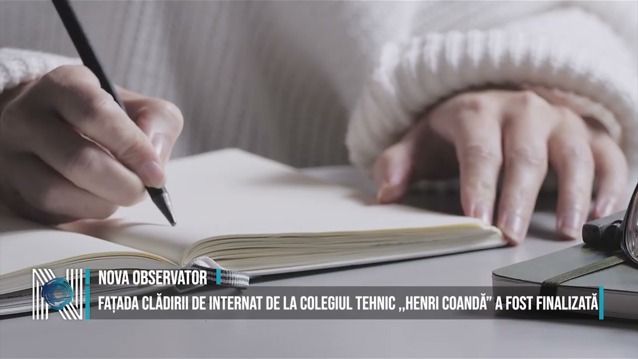 Fațada clădirii de internat de la Colegiul Tehnic ,,Henri Coandă” a fost finalizată