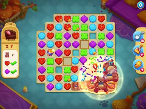 Matchington Mansion - Level 192 - Hard Level - No Boosters - FULL STORY - CaroGamesNL