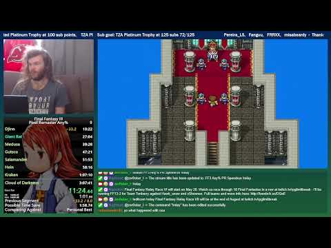 Final Fantasy III Any% Speedrun (PC Pixel Remaster) 3:06:42