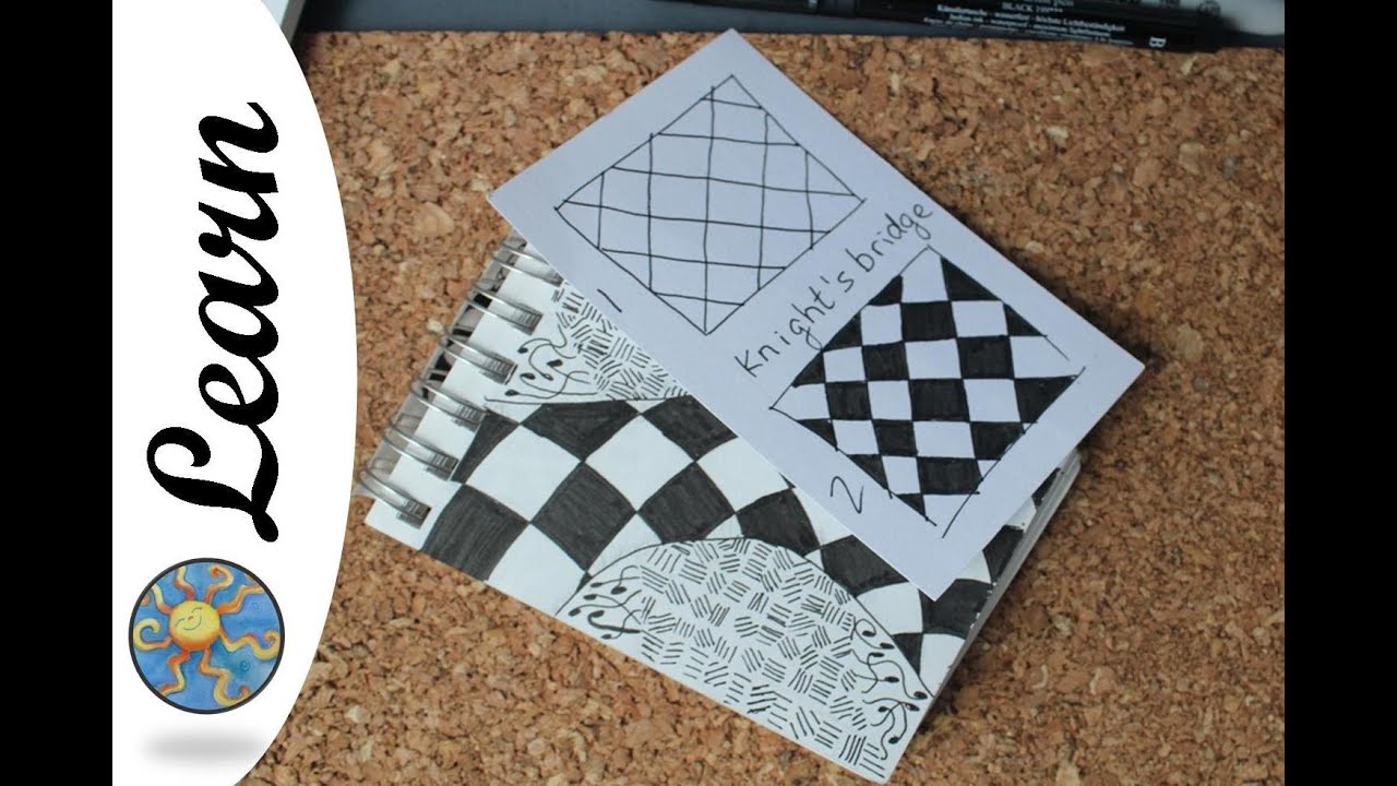 How to Zentangle: Pattern basics the knights Bridge