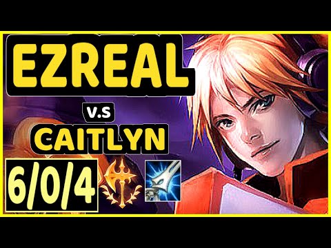 PEKIN WOOF (EZREAL) vs CAITLYN - 6/0/4 KDA BOTTOM ADC GAMEPLAY - NA Ranked GRANDMASTER