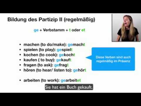 Understand the German Perfect 21  28Only in German 29   Das deutsche Perfekt