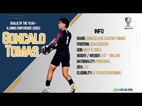 Gonçalo Tomás | 6’2 Goalkeeper | NJCAA D2 | 2026 Prospect Highlights