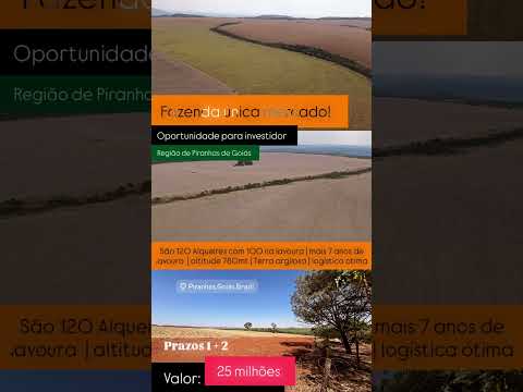 120 Alqueires em Piranhas Go | whatsapp 62 99373-6407