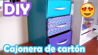 DIY ♥ Cajonera de cartón ♥