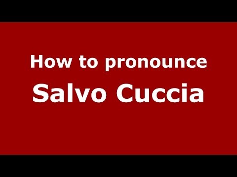 How to pronounce Salvo Cuccia (Italian/Italy) - PronounceNames.com
