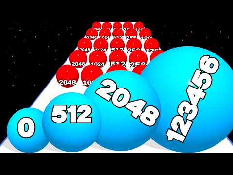 ROLLING ORB CRASH (2048 Ball Run) - Level Up Number Ball Run Gameplay