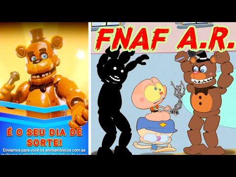 Mongo e Drongo na noite 3 de FNAF Special Delivery - Five Nights at Freddy's AR  em desenho animado
