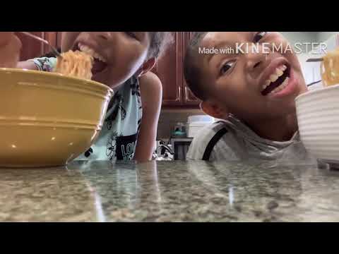 Spicy Ramon noodle challenge|| ft kolin and Kamora
