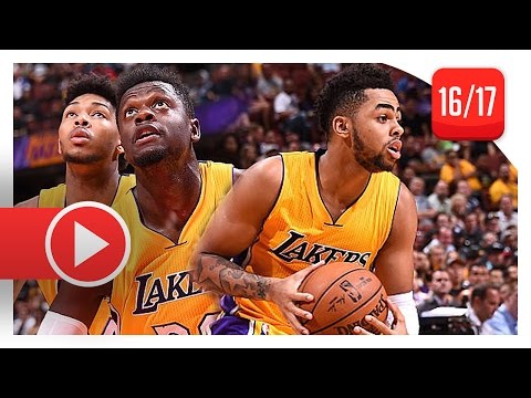 D’Angelo Russell & Julius Randle Full PS Highlights vs Suns (2016.10.21) – 32 Pts 15 Reb Total