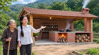 Download lagu Lam Giang built a wood-fired kitchen with his own hands to start a new life with his grandmother. mp3