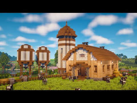 Minecraft | How to Build a Barn | Tutorial
