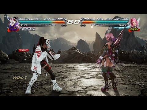 61_5 Kunimitsu Ryona vs Alisa - Tekken 7 ( Anakin x24 ) Gameplay PC Gtx 1070 Ti 8GB