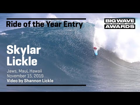 Skylar Lickle at Jaws - 2020 Ride of the Year Entry  - WSL Big Wave Awards
