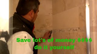 how to repair grout inside the shower