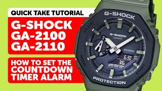 CASIO G-SHOCK GA-2110 & G-A2100 (5611) - COUNTDOWN TIMER ALARM