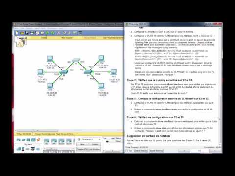 3.2.2.4 Packet Tracer - Configuring Trunks