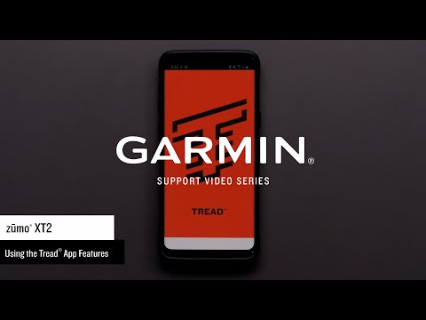 Garmin Support | zūmo® XT2 | Using Tread® App Features