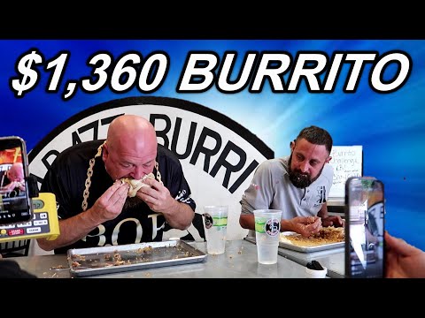 EAT A 3 LB BURRITO  - GET $1,360 - I DEFEATED THE BAD AZZ BURRITO