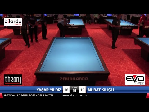 YAŞAR YILDIZ & MURAT KILIÇLI Bilardo Maçı - 2018 ERKEKLER 2.ETAP-6.Ön Eleme