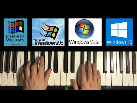 Evolution of Windows Startup Sounds on Piano