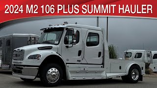 A preview image of the linked video showcasing 2024 Freightliner M2 106 Plus Summit Hauler