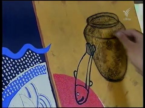 สอนศิลป์ [1-162] โดย อ.ตนุพล เอนอ่อน [สีอะคริลิค_ภาพวิถีชีวิตชนบทอีสาน]