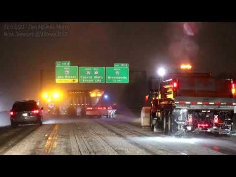 Intense Iowa Blizzard! Des Moines metro (1/15/21)