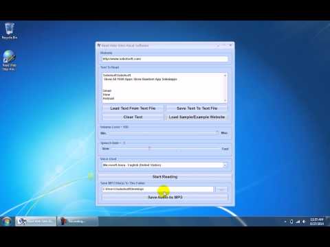 Read Web Sites Aloud Software