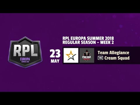 TEAM ALLEGIANCE vs CREAM SQUAD - RPL EUROPA SUMMER 2018 - JORNADA 2 | CLASH ROYALE | REVOL AIMAR |