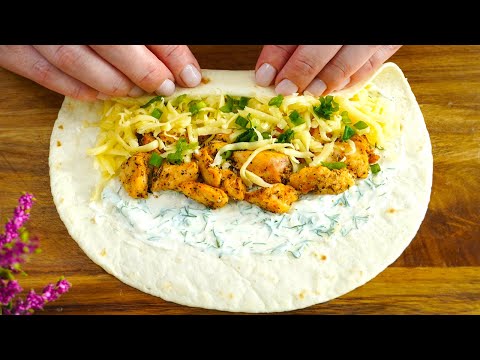 New chicken tortilla recipe. Just wrap the chicken in a tortilla and you will be surprised by