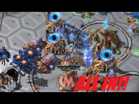 Starcraft 2 Strong ZvP all in!!