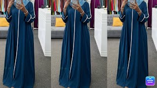 How to cut and stitch gorgeous Abaya Dress  Detail