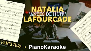 Natalia Lafourcade - Antes de huir (Partitura + PianoKaraoke)