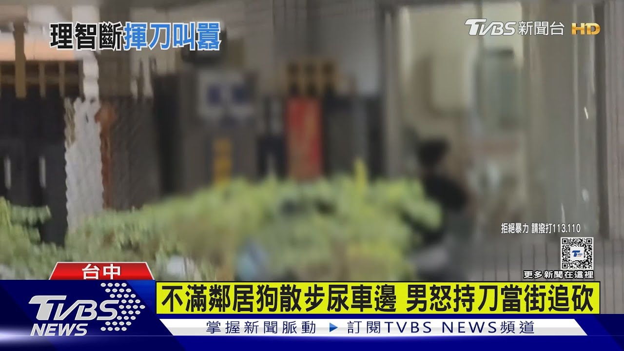 不滿鄰居狗散步尿車邊 男怒持刀當街追砍