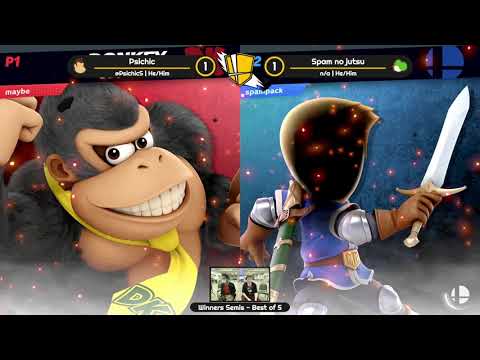 Psichic (Donkey Kong) vs Spam no Jutsu (Miis/Yoshi) - Smash Knights Spring 2022 #3 Winners Semis